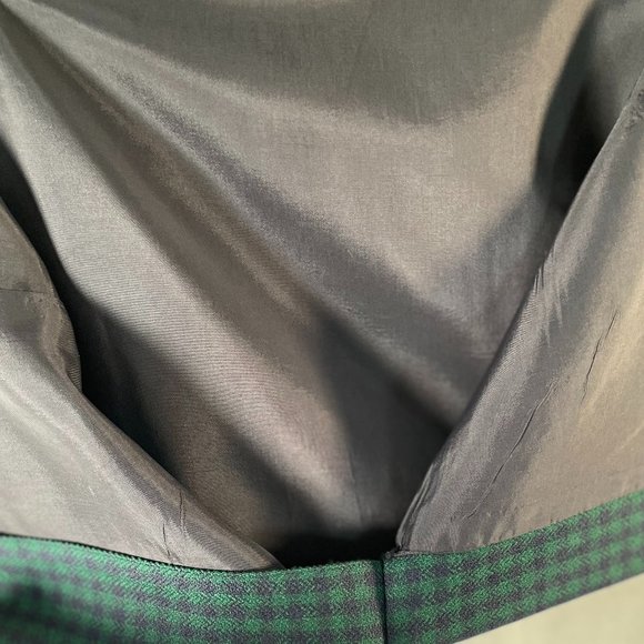 Blue and Green Tweed Midi Skirt - Picture 6 of 6